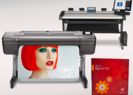 HP DesignJet Z9+, contex & Onyx Rip centre