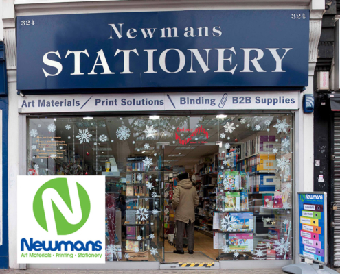 Newmans Stationery Shop Front